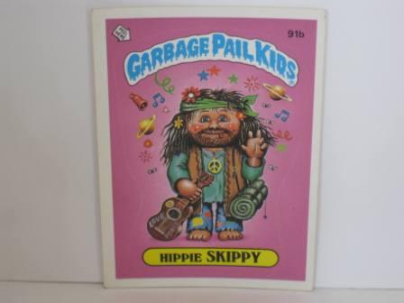 091b Hippie SKIPPY 1986 Topps Garbage Pail Kids Card